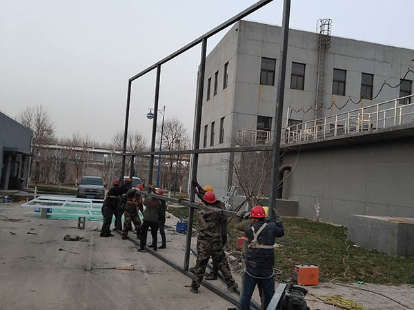 污水池加盖施工现场2