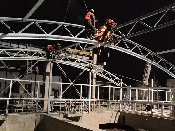 污水池加盖施工现场3